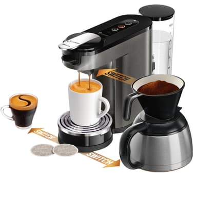 Senseo Switch 3in1 kaffebryggare Premium (titan)