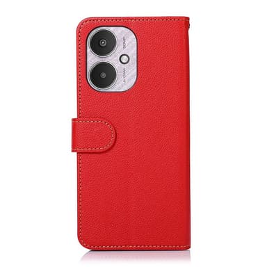 KHAZNEH Plånboksfodral till Xiaomi Redmi 13C - Röd-Svart