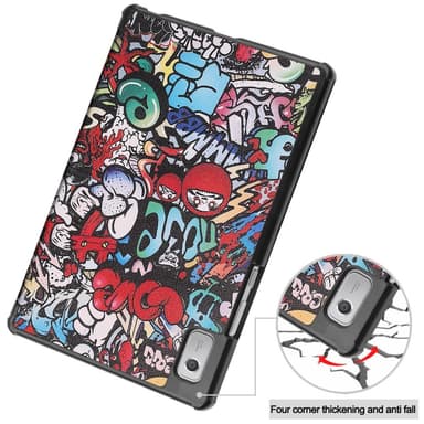 Tri-fold Fodral till Lenovo Tab M9 - Graffiti