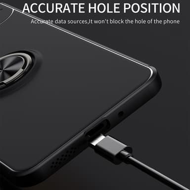 För Xiaomi Redmi 13C Hybrid skal Finger Ring Metall Plåt