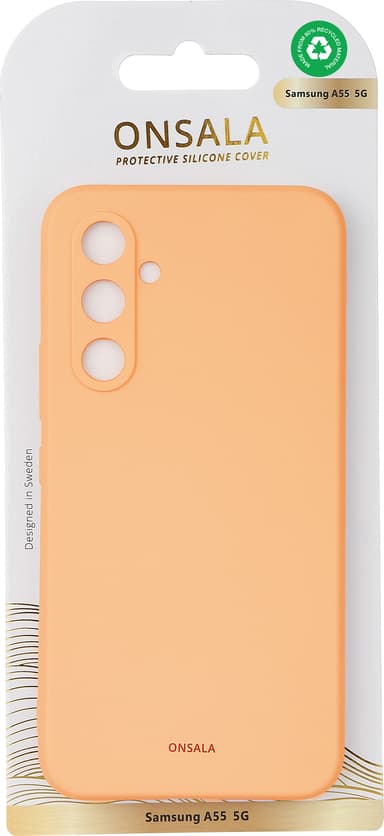 Onsala Samsung Galaxy A55 5G silikonskal (orange)
