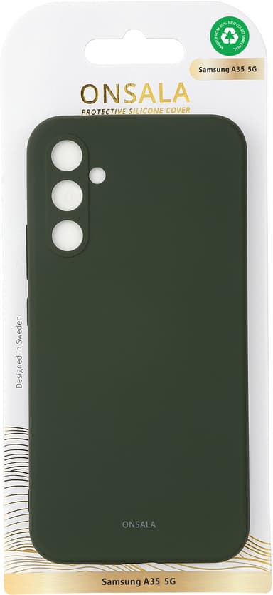 Onsala Samsung Galaxy A35 5G silikonskal (grön)