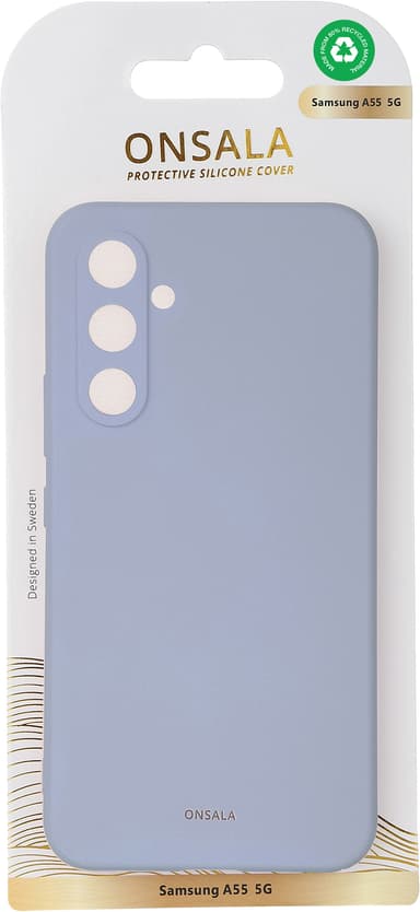 Onsala Samsung Galaxy A55 5G silikonskal (blå)