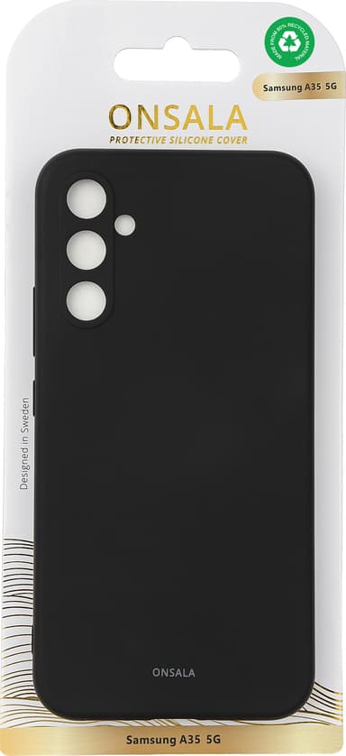 Onsala Samsung Galaxy A35 5G silikonskal (svart)