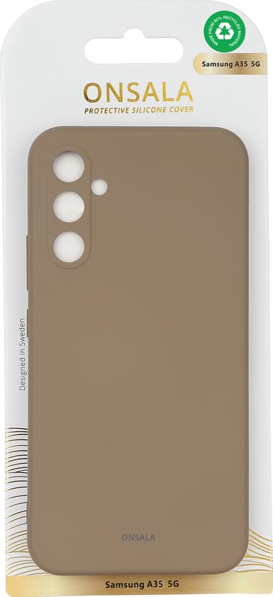 Onsala Samsung Galaxy A35 5G silikonskal (brun)