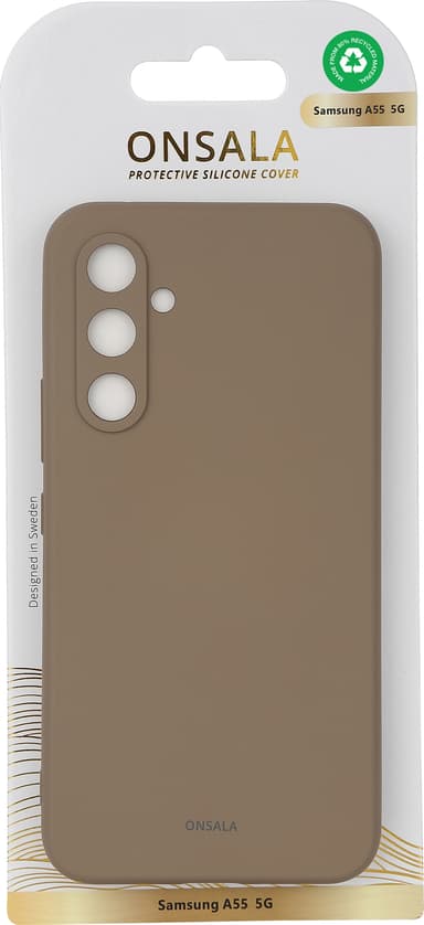 Onsala Samsung Galaxy A55 5G silikonskal (brun)