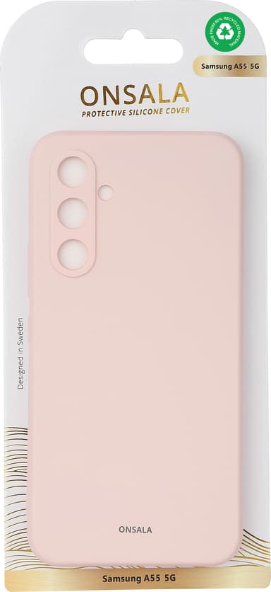 Onsala Samsung Galaxy A55 5G silikonskal (rosa)