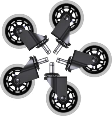 Piranha hjul för gamingstol – 5-pack (RGB)