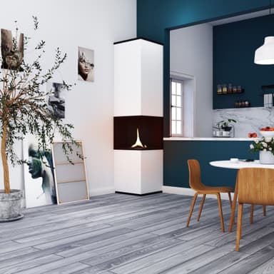 TenderFlame House skorstensfri kamin (vit)