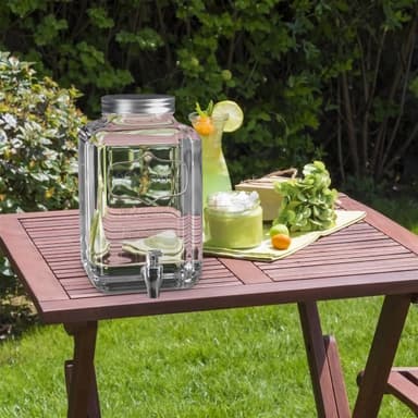 Dryckesdispenser 4 L med kran Glasbehållare