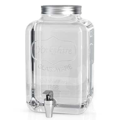 Dryckesdispenser 4 L med kran Glasbehållare