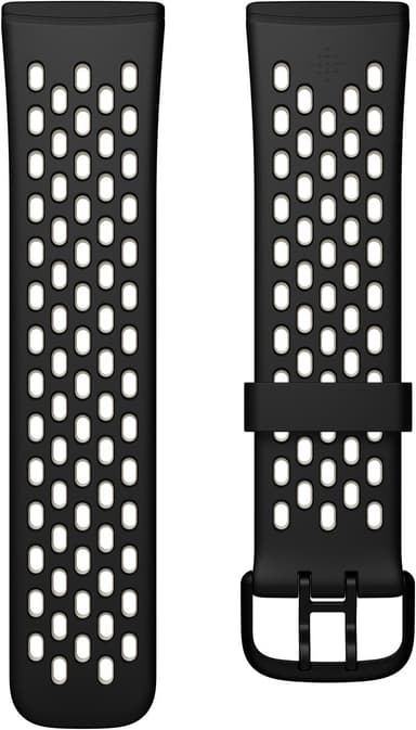 Versa 3/Sense Sport Band Black/L.White (L)