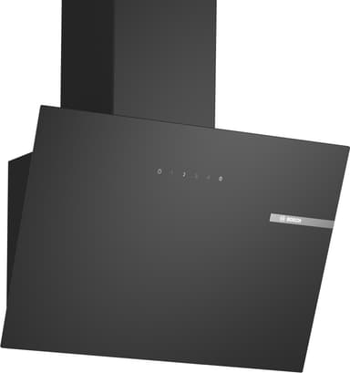 Bosch Serie 2 Vägghängd Köksfläkt DWK65DK60 (klarglas-svart 60 cm)