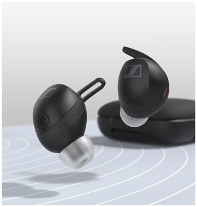 Sennheiser Momentum Sport true wireless in-ear hörlurar (svart)