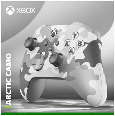 Xbox Arctic Camo-kontroller (White Grey Camouflage)