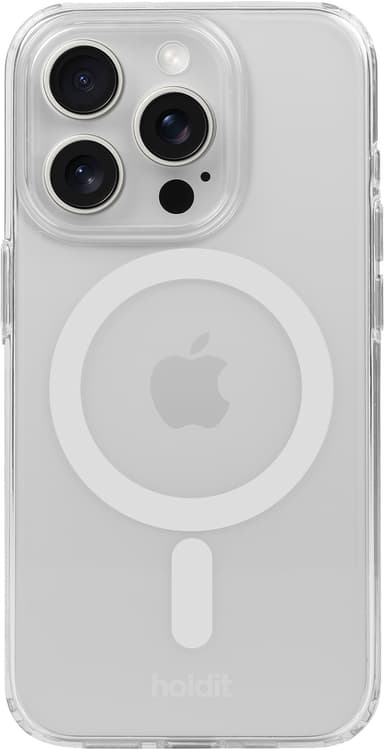 Holdit iPhone 15 Pro MagSafe fodral (vitt)
