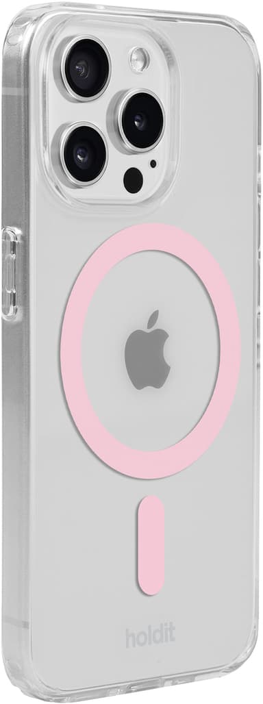 Holdit iPhone 15 Pro MagSafe fodral (rosa)