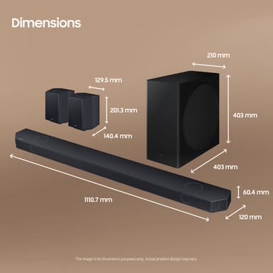 Samsung 9.1.4ch HW-Q935D soundbar (svart)