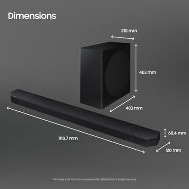 Samsung 5.1.2ch HW-Q810D soundbar (svart)