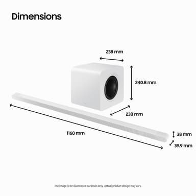 Samsung 3.1.2ch HW-S811D soundbar (vit)