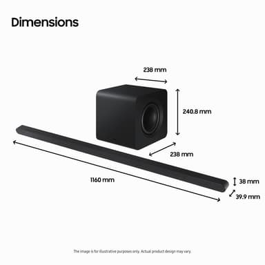 Samsung 3.1.2ch HW-S810D soundbar (svart)