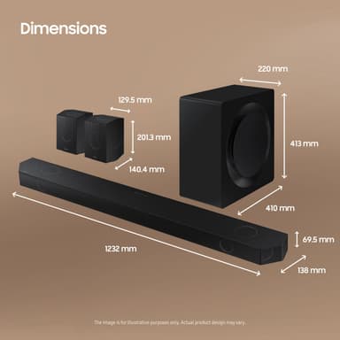 Samsung 11.1.4ch HW-Q995D soundbar (svart)