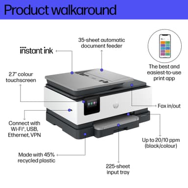 HP OfficeJet Pro 8134e AIO bläckstråleskrivare