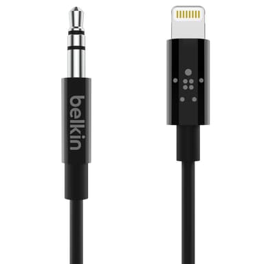 Belkin Lightning till 3.5mm adapter 90cm (svart)