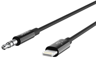 Belkin Lightning till 3.5mm adapter 90cm (svart)