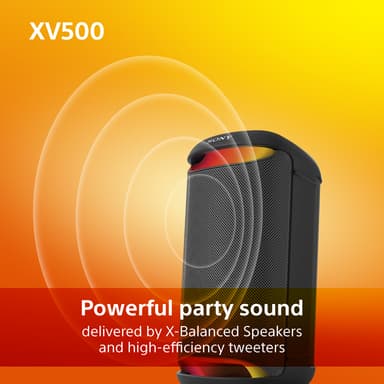 Sony SRS-XV500 trådlös partyhögtalare (svart)