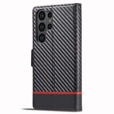LC.IMEEKE Plånboksfodral till Samsung Galaxy S24 Ultra - Svart