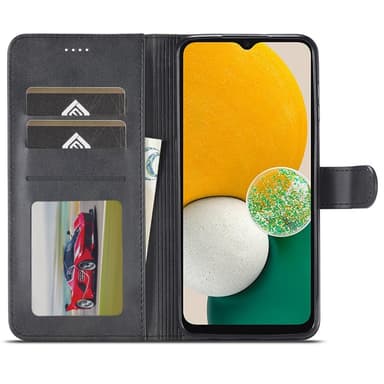 LC.IMEEKE Wallet Case till Samsung Galaxy A15 - Svart