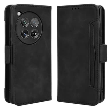 SKALO OnePlus 12R 5G 6-FACK Plånboksfodral - Svart