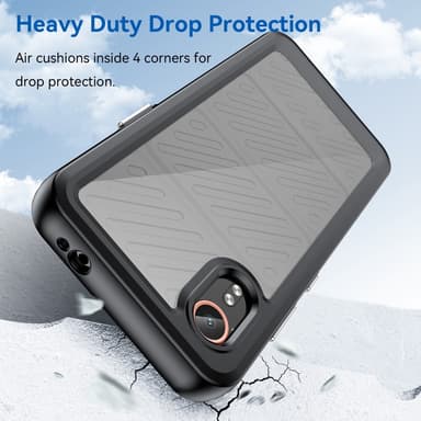 SKALO Samsung Xcover 7 Armor Hybrid Bumper Skal - Svart