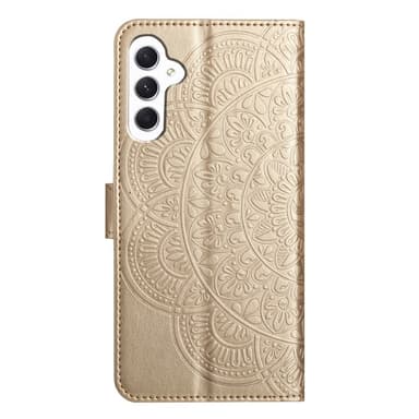 SKALO Samsung A15 5G Mandala Plånboksfodral - Guld
