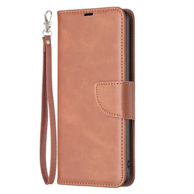 SKALO Xiaomi Redmi Note 13 4G Plånboksfodral i PU-Läder - Brun