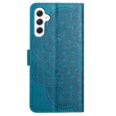 SKALO Samsung A15 5G Mandala Plånboksfodral - Blå