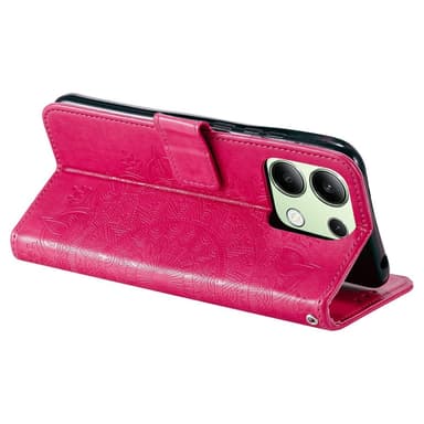 SKALO Xiaomi Redmi Note 13 4G Mandala Plånboksfodral - Cerise