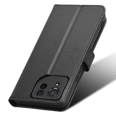 SKALO Asus ROG Phone 8 Pro 5G Premium Mini Romb Plånboksfodral - Svart