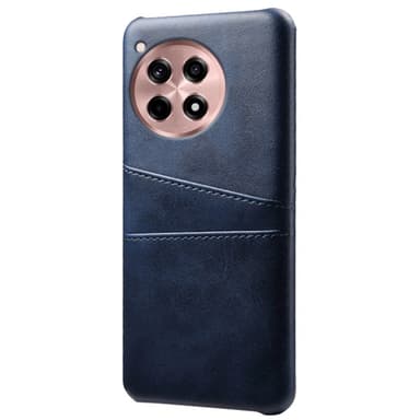 SKALO OnePlus 12R 5G PU Läder Skal med Korthållare/Plånbok - Blå