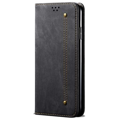 SKALO Xiaomi Redmi 13C 4G Jeans Plånboksfodral - Svart