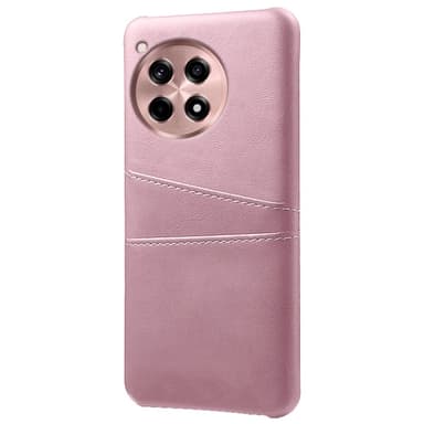 SKALO OnePlus 12R 5G PU Läder Skal med Korthållare/Plånbok - Roséguld