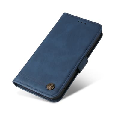 SKALO OnePlus 12R 5G Plånboksfodral i PU-Läder - Blå