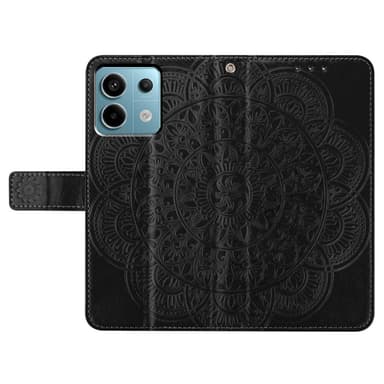 SKALO Xiaomi Redmi Note 13 Pro 5G Mandala Plånboksfodral - Svart