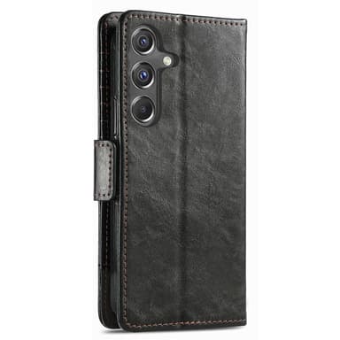 SKALO Samsung A15 4G CASENEO 002 Series Premium PU-Läder Plånbok - Svart