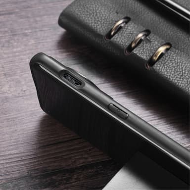 SKALO OnePlus 12 5G PU-Läder Hybrid Magnetring Skal - Grön