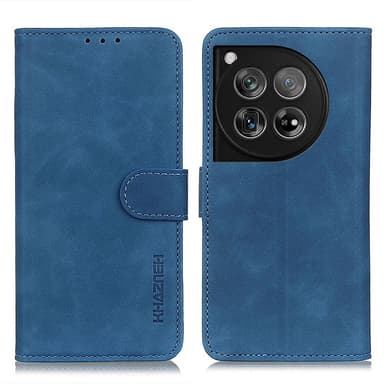 SKALO OnePlus 12 5G KHAZNEH Plånboksfodral i PU-Läder - Blå