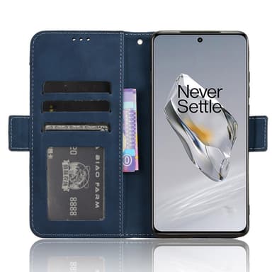 SKALO OnePlus 12 5G 6-FACK Plånboksfodral - Blå