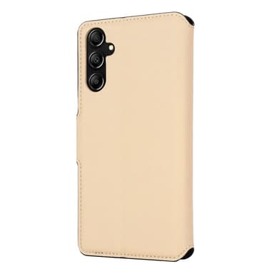 SKALO Samsung A25 5G MUXMA Saffiano PU-Läder Plånboksfodral - Guld
