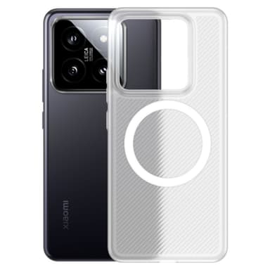 SKALO Xiaomi 14 5G Twill Magnetring Skal - Vit
